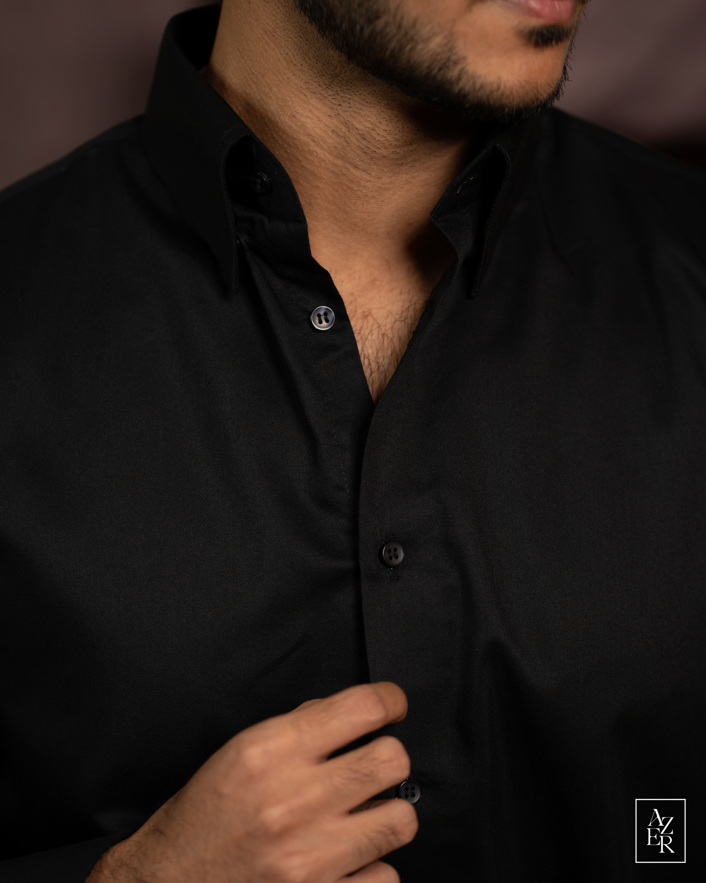 Absolute Black - Full Sleeve Formal Shirt