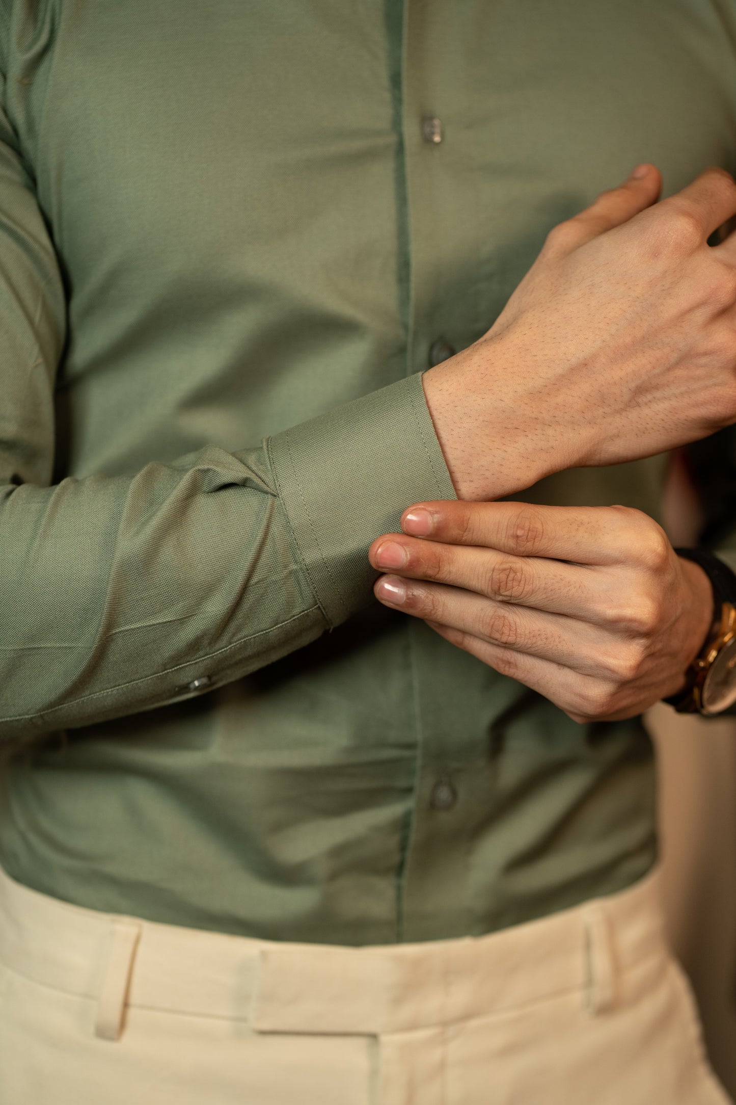 Earthy Green - Full Sleeve Formal Shirt