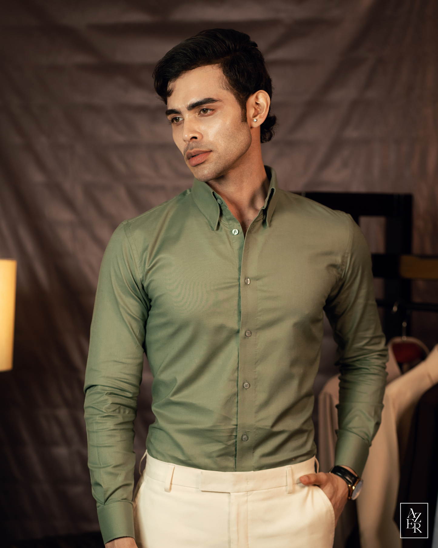 Earthy Green - Full Sleeve Formal Shirt